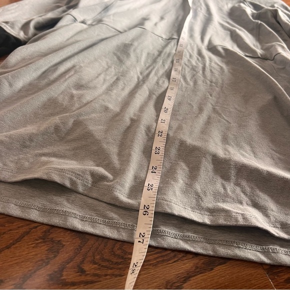 ASICS full over fitted athletic hoodie, thumb holes, grayish blue, size L - Picture 6 of 8